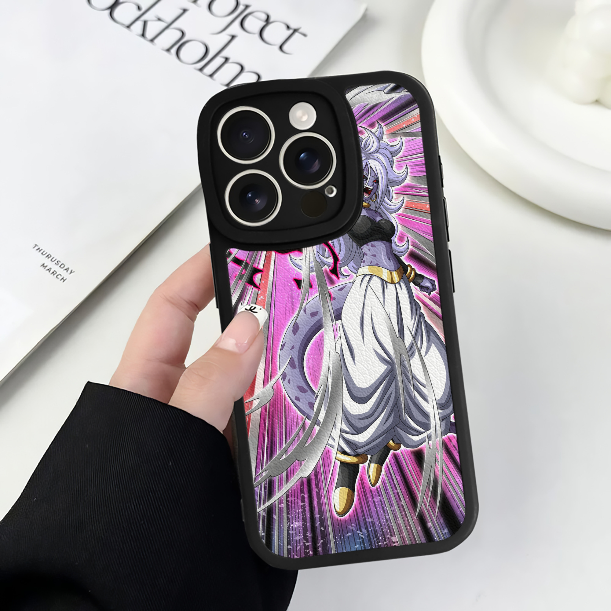 （画像用） ドラゴンボール DRAGON BALL 【iPhone 16シリーズ対応】シリコンスマホケース（レザー調） 材質：シリコン